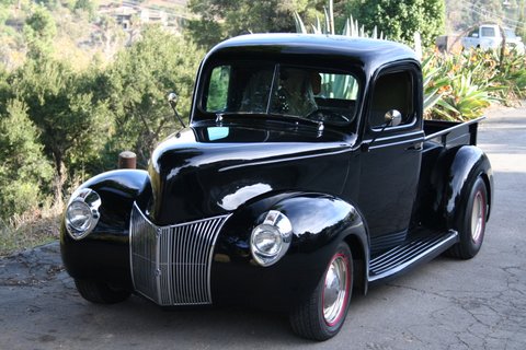 Black classic truck