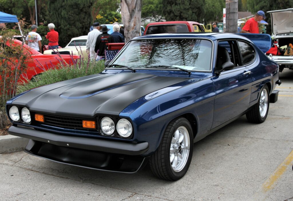 Black classic car
